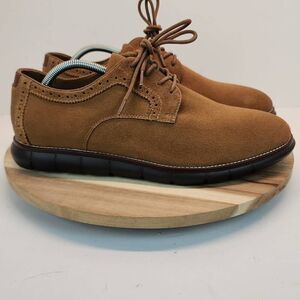 Johnston & Murphy 20-2830 Mens Holden Oxfords Shoes Sheepskin Suede 10.5 M